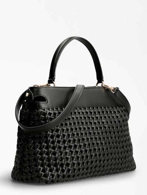 Sac à Main Guess Sicilia Tressé Noir