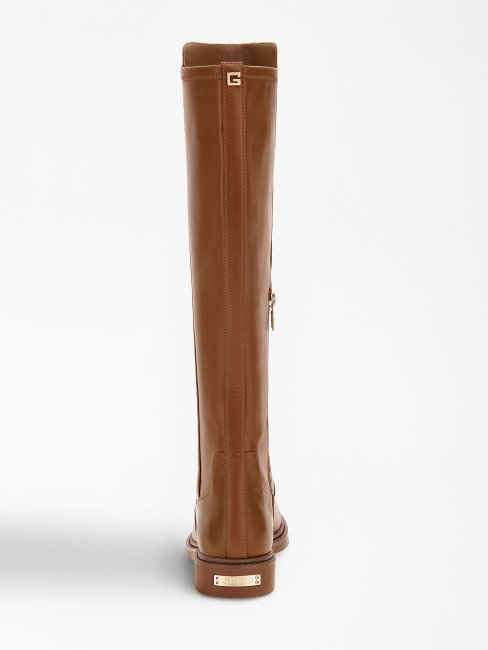 Bottes Hautes Faeya En Similicuir Guess Marron