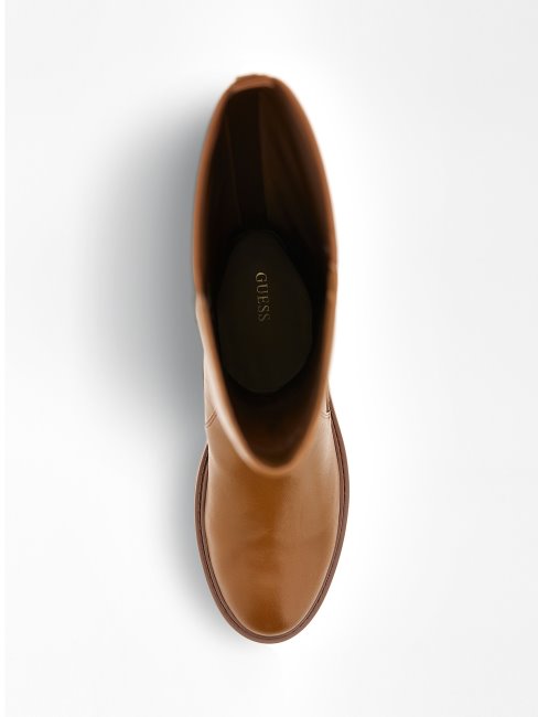 Bottes Hautes Faeya En Similicuir Guess Marron