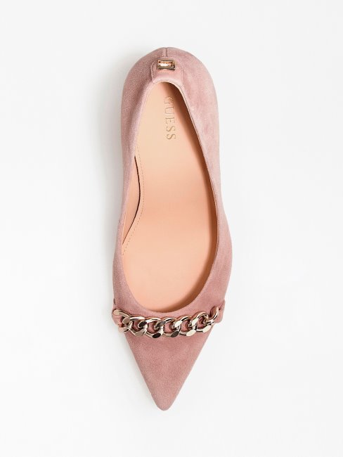 Escarpins Pinta Suède Rose Guess