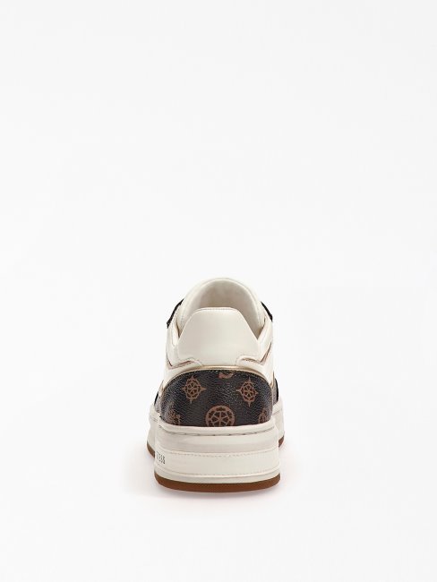 Guess Baskets Blanches à Logo Multicolore Tokyo 4g Pivoine