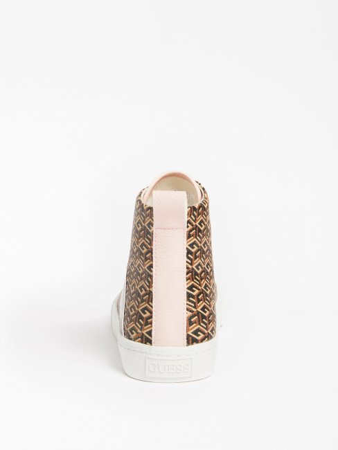 Guess Baskets à Meneaux Logo Elga Marron