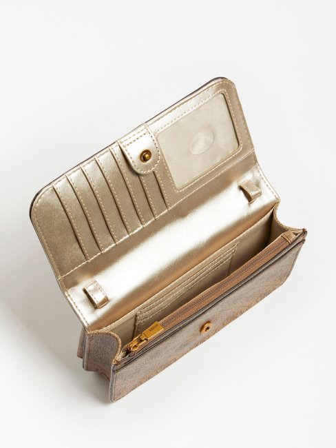 étui Portable Guess Beige Laurel Avec Sangle