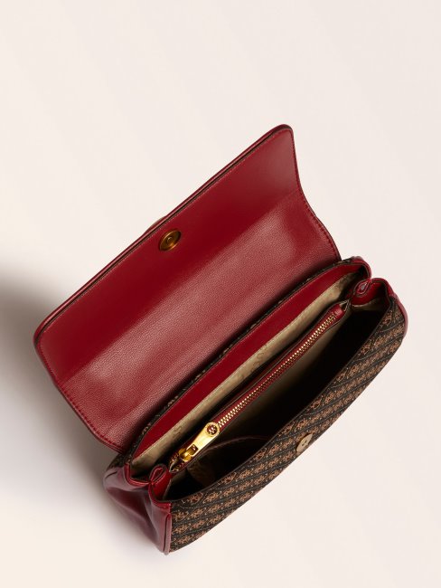 Sac Bandoulière Guess Rouge Foncé Aileen 4g Logo