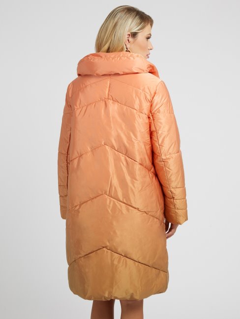 Guess Couleur Dégradé Longue Doudoune Orange