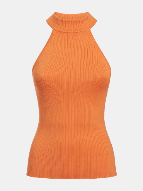 Pull Sans Manches Orange Guess