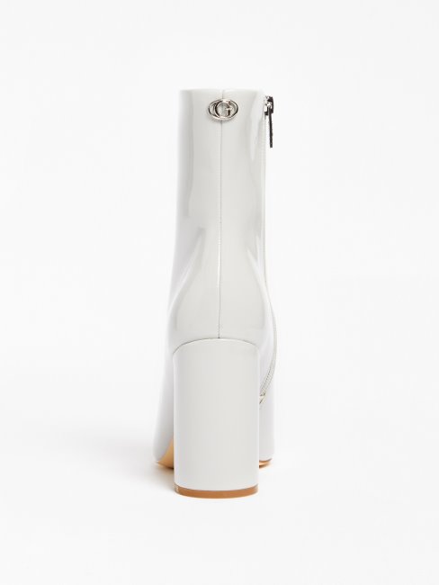 Bottes Basses Beaker En Cuir Verni Gris Multi Guess