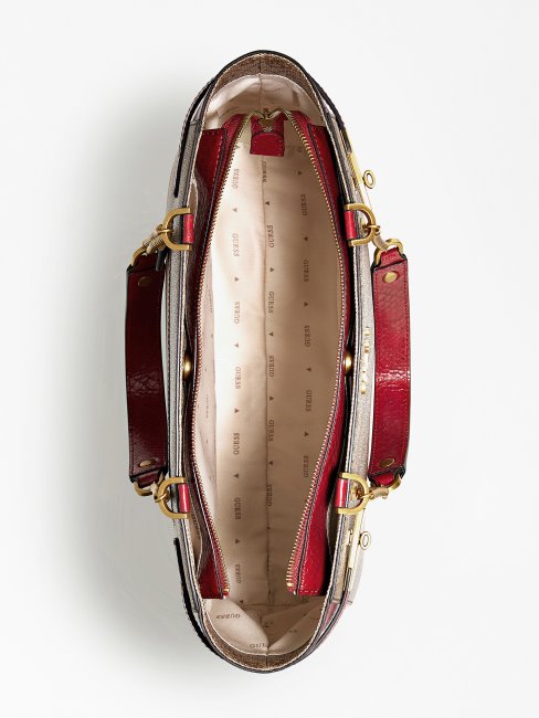 Sac Cabas Zadie 4g Logo Rouge Guess