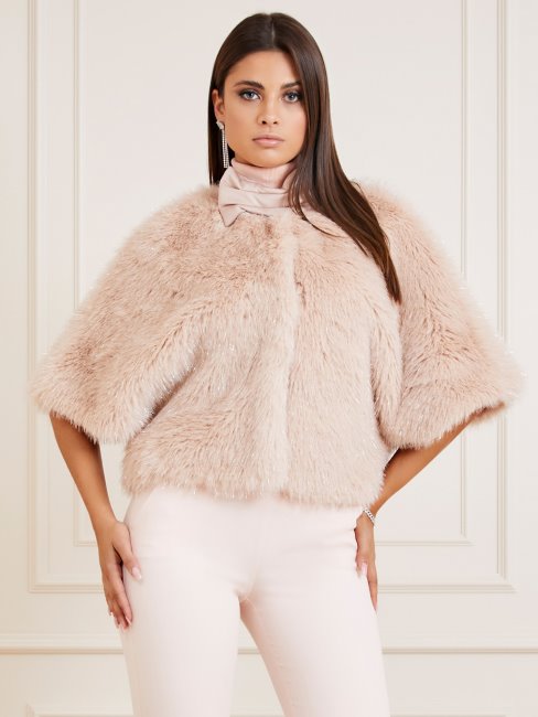 Veste En Fausse Fourrure Marciano Guess Rose