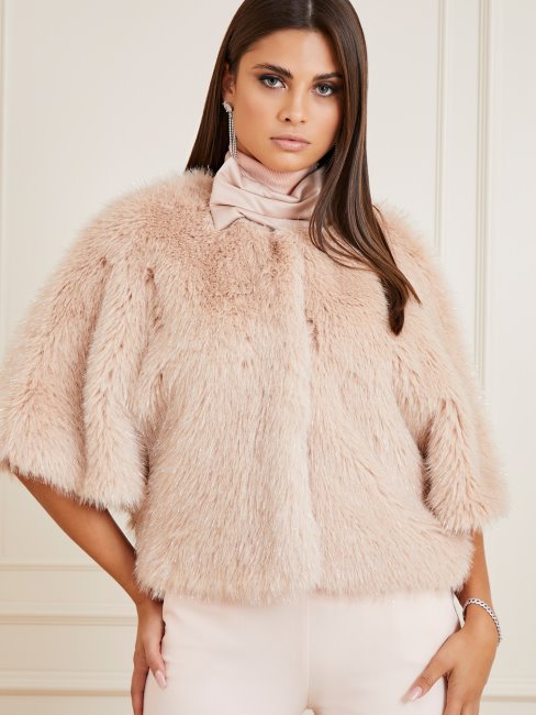 Veste En Fausse Fourrure Marciano Guess Rose