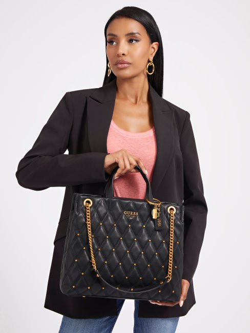 Sac à Main Guess Triana Clouté Noir