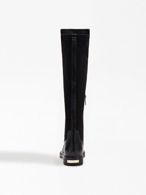 Bottes Hautes Faeya En Similicuir Noir Guess
