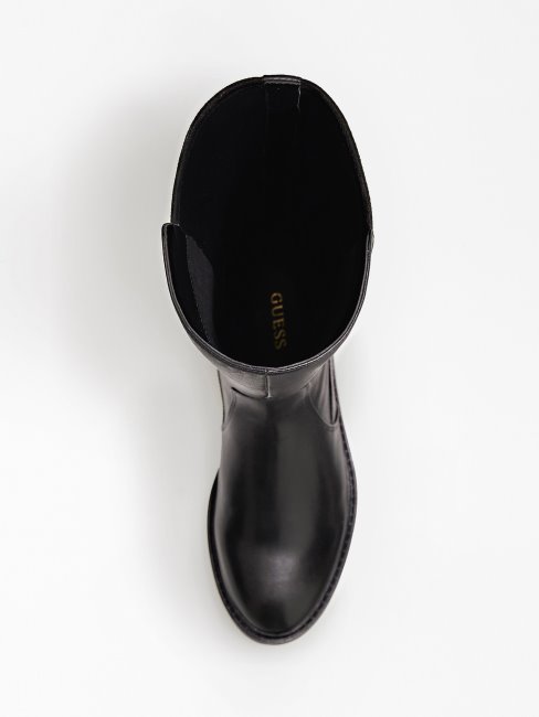 Bottes Hautes Faeya En Similicuir Noir Guess