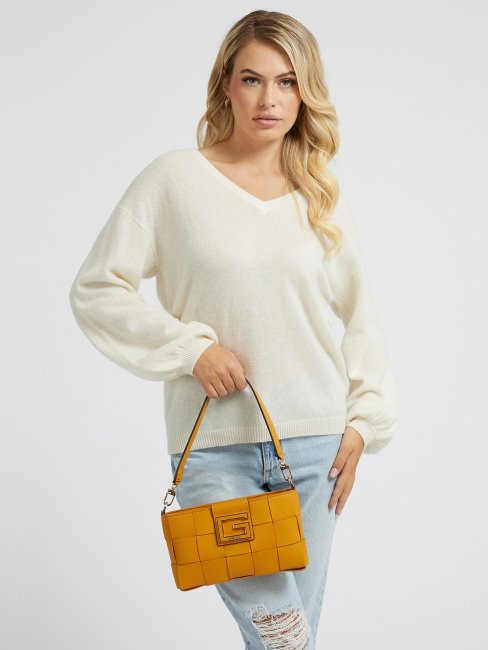 Sac Porté épaule Tressé Liberty City Guess Jaune