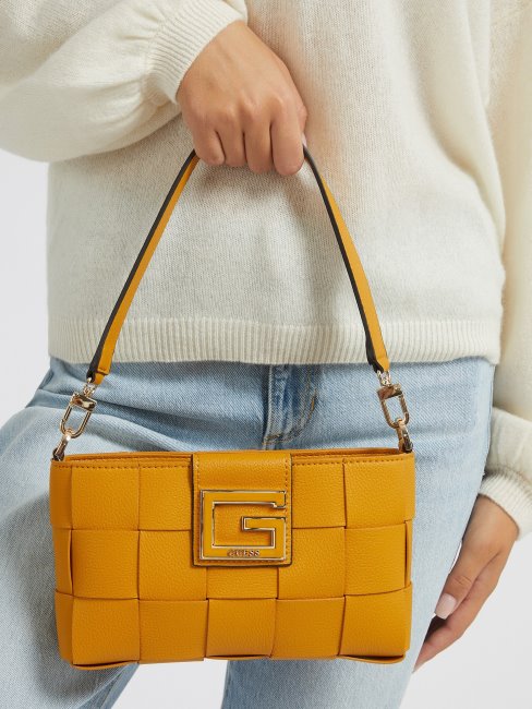 Sac Porté épaule Tressé Liberty City Guess Jaune