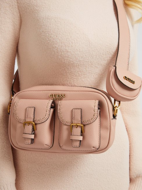 Mini Sac à Bandoulière No Limit Pocket Rose Guess