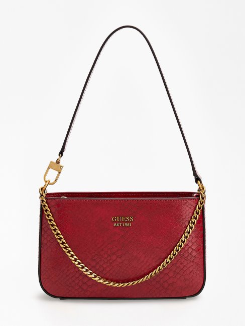 Katey Imprimé Python Sac à Bandoulière Guess Rouge