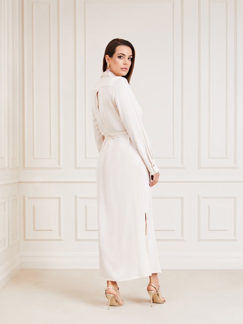 Robe Ceinturée Marciano Beige Guess