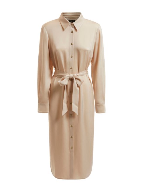 Robe Ceinturée Marciano Beige Guess