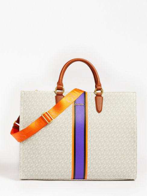 Sac à Main Guess Blanc Multi Logo Ederle