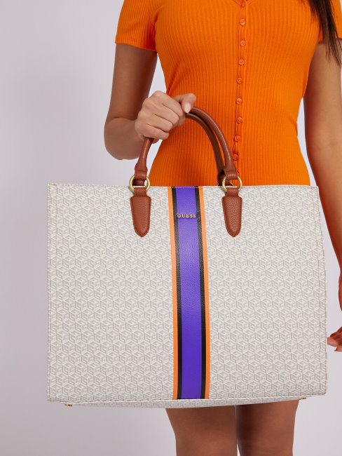 Sac à Main Guess Blanc Multi Logo Ederle