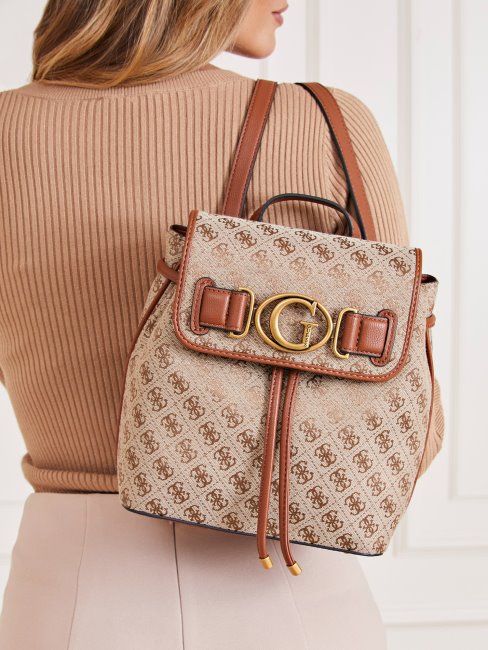 Sac à Dos Guess Marron Logo Aviana 4g