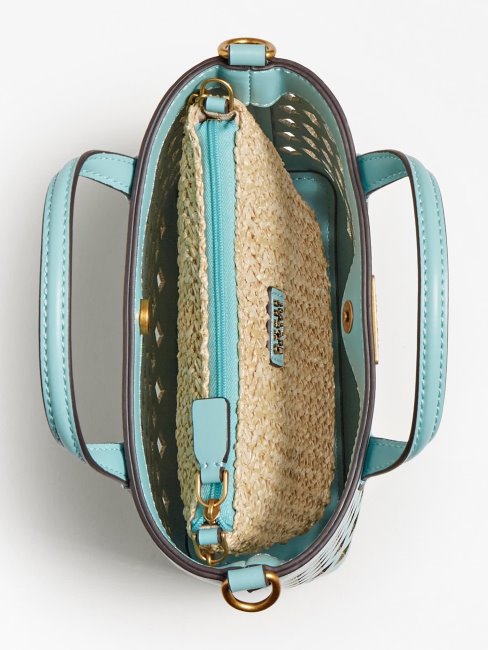 Mini Cabas Guess Aqua Bleu Clair