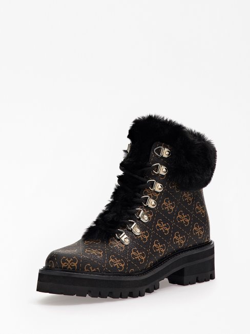 Bottes Basses Issa 4g Logo Marron Guess