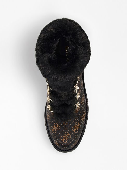 Bottes Basses Issa 4g Logo Marron Guess