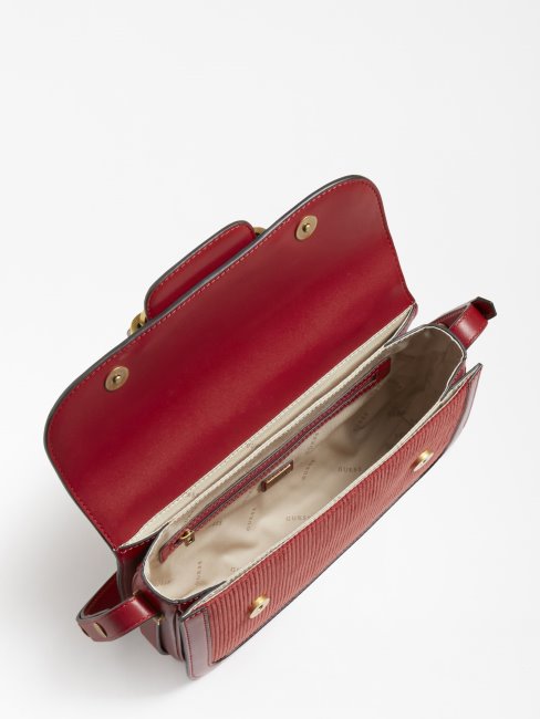 Guess Hensely Sac à Bandoulière En Cordon Orange