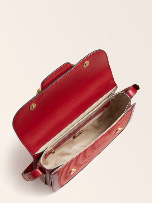 Guess Hensely Sac à Bandoulière En Cordon Orange