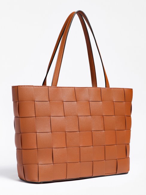 Cabas Tressé Liberty City Guess Marron