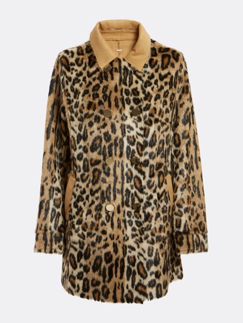 Veste Fausse Fourrure Réversible Animalier Guess
