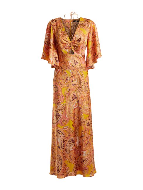 Marciano Robe Imprimée All Over Guess Jaune