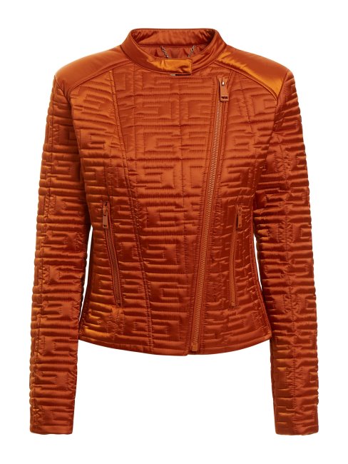 Veste Orange à Logo Brodé Guess