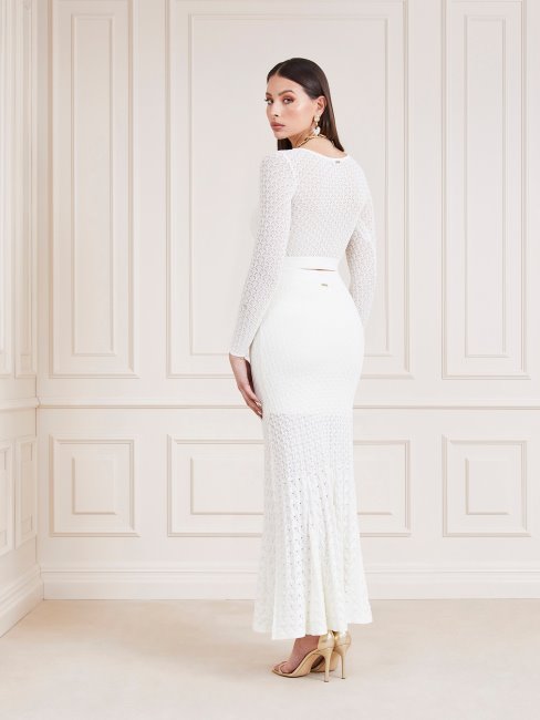 Guess Marciano Mélange De Viscose Ensemble Crème