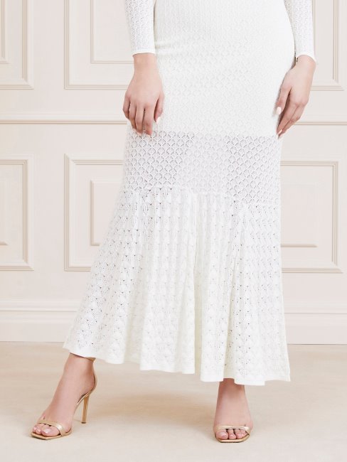 Guess Marciano Mélange De Viscose Ensemble Crème