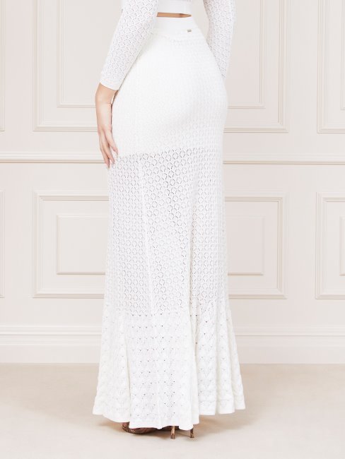 Guess Marciano Mélange De Viscose Ensemble Crème