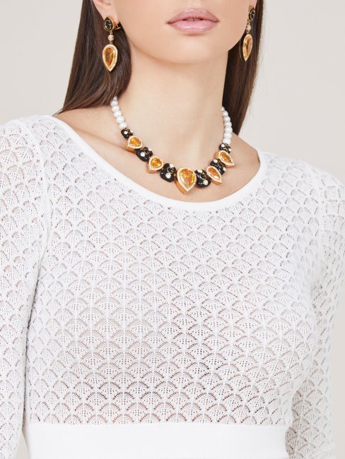 Guess Marciano Mélange De Viscose Ensemble Crème