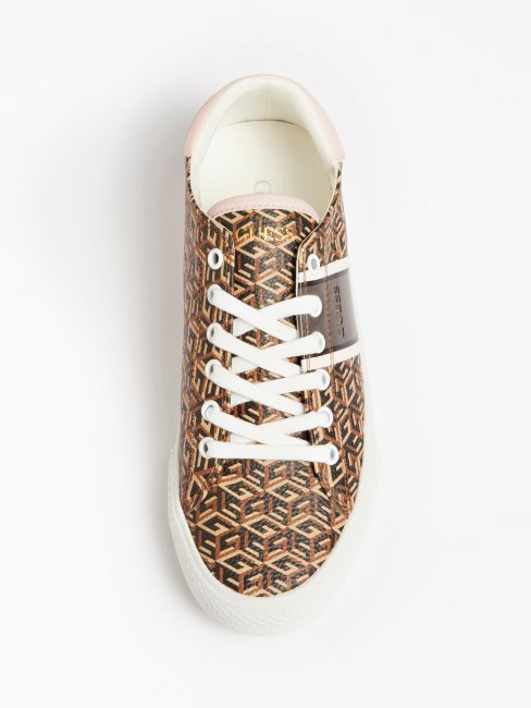 Guess Ester Logo Sacs Marron