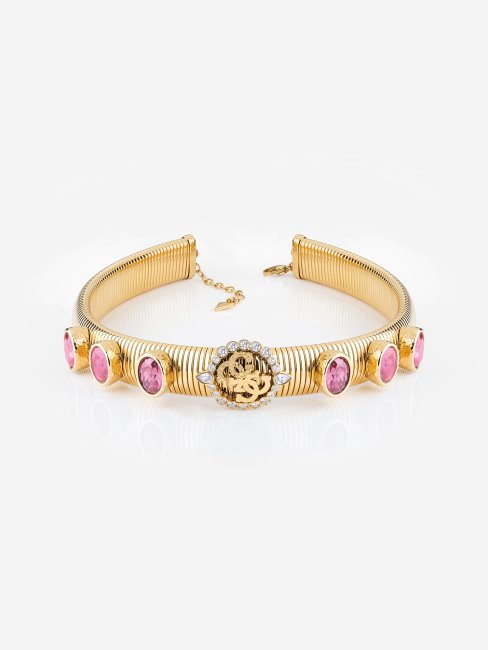 Collier Fou D'or' Multi Rose Guess