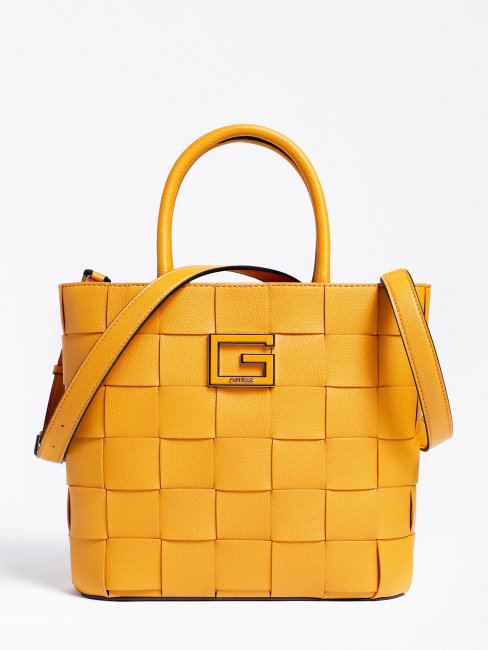 Cabas Tressé Liberty City Guess Jaune