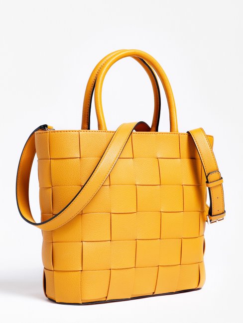 Cabas Tressé Liberty City Guess Jaune