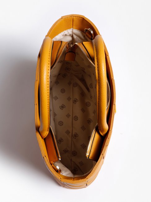 Cabas Tressé Liberty City Guess Jaune