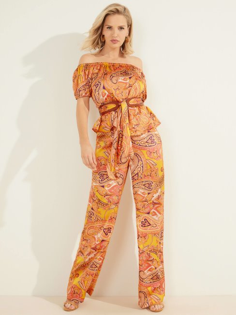 Haut Imprimé Jaune Guess Marciano