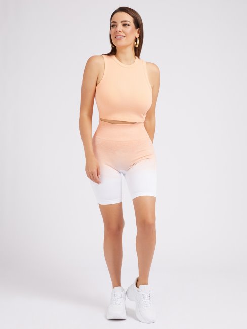 Short De Motard Sans Couture Orange Guess