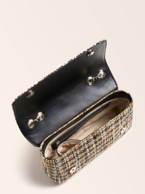 Sac à Bandoulière Cessily En Tweed Marron Multi Guess