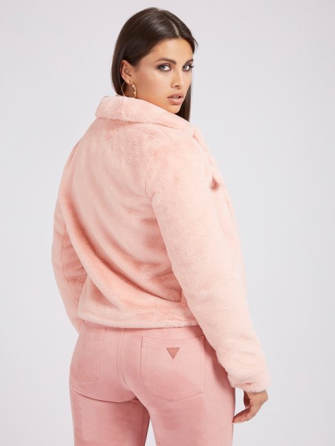 Veste Fausse Fourrure Guess Rose