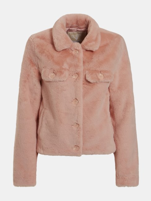 Veste Fausse Fourrure Guess Rose