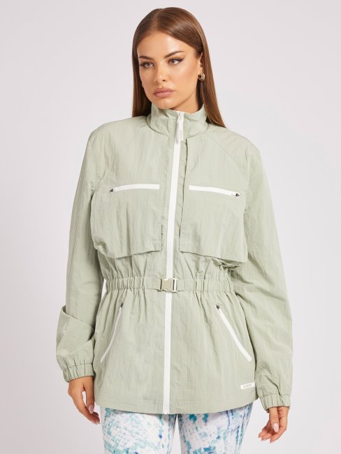 Guess Coupe-vent Vert Poches Avant